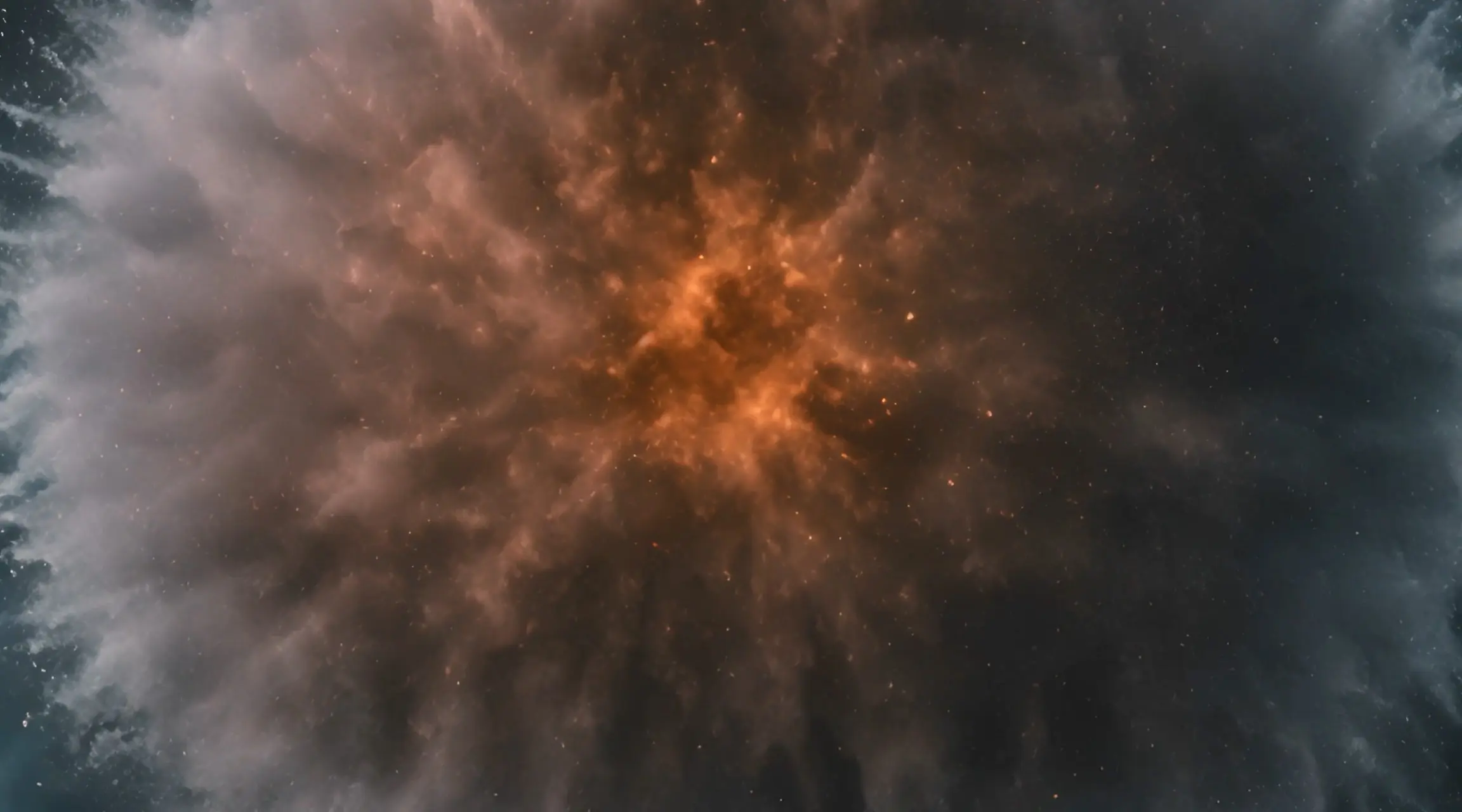 Sapphire Nebula Enigmatic Orb Amidst Cosmic Mist Stock Video
